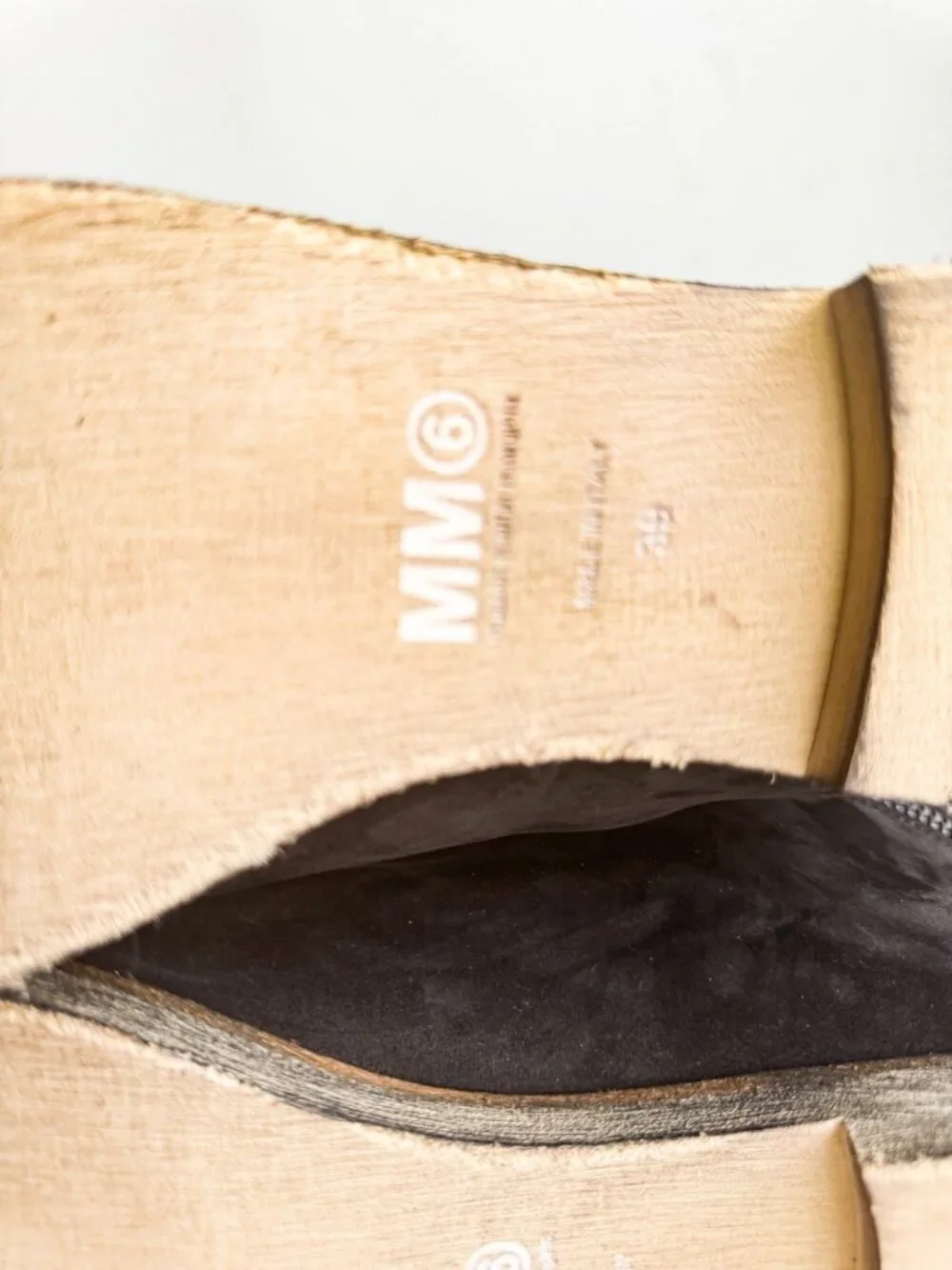 Maison Margiela MM6 Black Suede Convertible 2 in 1 Boots 39
